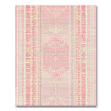 Blush Pink Geometric Dot Medallion Rug