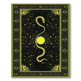 Celestial Serpent Sun Yellow Area Rug