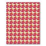 Bold Red Fish Geometric Area Rug