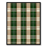 Green Green Plaid Rustic Farmhouse Area Rug