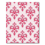 Elegant Pink Elegant Pink Damask Floral Area Rug