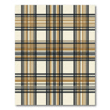Brown and Tan Brown Tan Plaid Checkered Area Rug