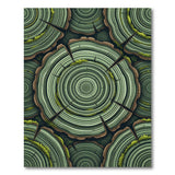 Mossy Tree Rings Green Area Rug