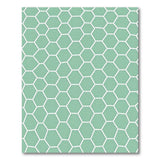 Green Mint Green Honeycomb Hexagon Area Rug