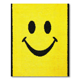 Cheerful Yellow Smiley Face Shag Rug