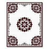 Ornate Maroon Persian Floral Rug