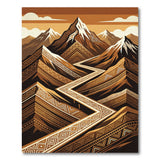 Heritage Tribal Snowy Mountains Area Rug