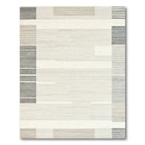 Beige and Neutral Geometric Modern Geometric Neutral Area Rug