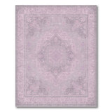 Pink Floral Vintage Pink Floral Vintage Distressed Area Rug