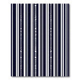 Bold Black White Striped No. 76 Area Rug