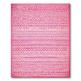 Pink Scallop Wave Area Rug