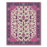Pink Vibrant Pink Persian Floral Area Rug