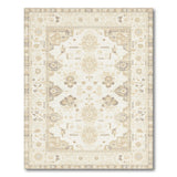 Traditional Persian Ivory Persian Medallion Area Rug
