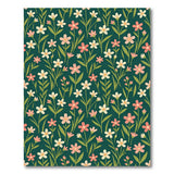 Emerald Green Wildflower Area Rug
