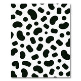 Black White Cow Print Spotted Area Rug