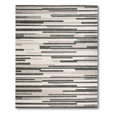 Geometric Modern Modern Black White Striped Geometric Area Rug