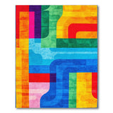 Vibrant Geometric Abstract Geometric Modern Area Rug