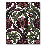 Ornate Pink Floral Vintage No. 3 Area Rug