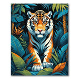 Fierce Jungle Tiger Area Rug