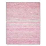 Pink Watercolor Stripe Area Rug