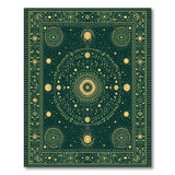 Emerald Celestial Mandala Area Rug