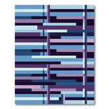 Modern Geometric Blue Purple Area Rug