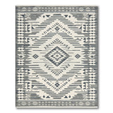 Black and White Southwestern Black White Southwestern Geometric Area Rug