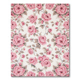 Pink Pink Rose Floral Vintage Area Rug