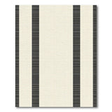 Modern Vertical Striped Black Cream Area Rug