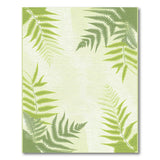 Green Lush Green Fern Area Rug