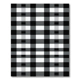 Black and White Rustic Black White Checkered Area Rug