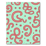 Festive Candy Cane Swirl Area Rug