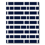 Grid Bold Black White Geometric Grid Area Rug