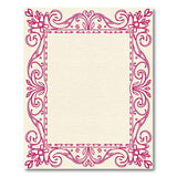 Pink Vintage Pink Floral Ornate Area Rug