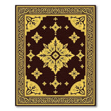 Traditional Persian Ornate Gold Floral Medallion Area Rug