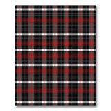 Red Black Tartan Plaid Area Rug