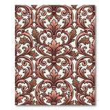 Ornate Acanthus Leaf Damask Area Rug