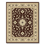 Elegant Brown Beige Traditional Persian Area Rug