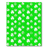 Kids Cartoon Lucky Shamrock Green Area Rug