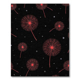 Windswept Red Dandelions Area Rug