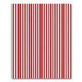 Bold Red and White Striped Area Rug