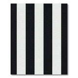 Geometric Modern Striped Bold Black White Vertical Striped Area Rug