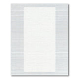 Graph Paper Grid Grey Area Rug