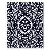 Intricate Traditional Persian Intricate Black White Persian Mandala Rug