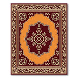 Ornate Traditional Persian Red Area Rug