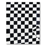 Timeless Black White Checkered Area Rug