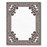 Intricate Black Persian Border Area Rug
