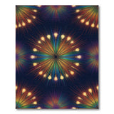 Vibrant Geometric Light Bulb Area Rug