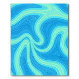 Blue and Teal Abstract Area Blue Teal Swirl Abstract Area Rug