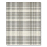 Grey Grey Plaid Check Area Rug